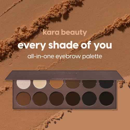 KARA BEAUTY Eyebrow Kit - Brow Makeup Kit with Powders, Pomades & Highlighters ? Blendable, Long-Wear Eyebrow Powder Set for Natural or Sculpted Brows - Perfect for Makeup Artist, Beginner-Friendly