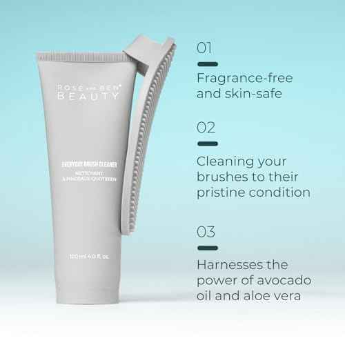 Everyday Brush Cleaner | Fragrance-Free Gel Formula | Gentle and Nourishing with Avocado Oil & Aloe Vera | Professional Makeup Brush Cleanser | Vegan, Cruelty-Free, Eco-Conscious Packaging