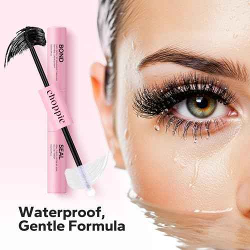 Choppie Lash Cluster Glue (0.17 fl.oz), 2-in-1 Super Strong Hold and Long Lasting 48-72 Hours Lash Glue for Eyelash Clusters, Quick Drying Waterproof Professional Eyelash Extension Adhesive