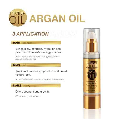 Liss Expert Hair Treatment Set, Stem Cells Express and Divine Oil 1.69 oz, Organic Smoothing Treatment (500 ml)