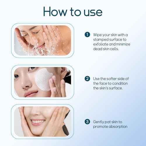 Salicylic Acid Toner Pads Face Care, Gentle Pore Shrinking Face Exfoliator Toner Pads, Soothing Skin Care Dual Texture Salicylic Acid Pad, Oil Control Deep Cleansing Facial Cotton (Pack of 70)