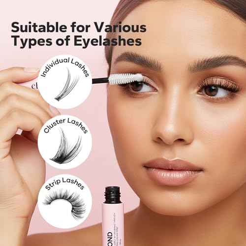 Choppie Lash Cluster Glue (0.17 fl.oz), 2-in-1 Super Strong Hold and Long Lasting 48-72 Hours Lash Glue for Eyelash Clusters, Quick Drying Waterproof Professional Eyelash Extension Adhesive
