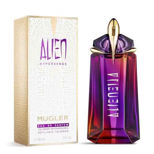 MUGLER Alien Hypersense - Eau de Parfum - Women's Fragrance - Floral & Woody - With Green Mandarin, Pear Accord, Jasmine, & Cashmere - Long Lasting Perfume