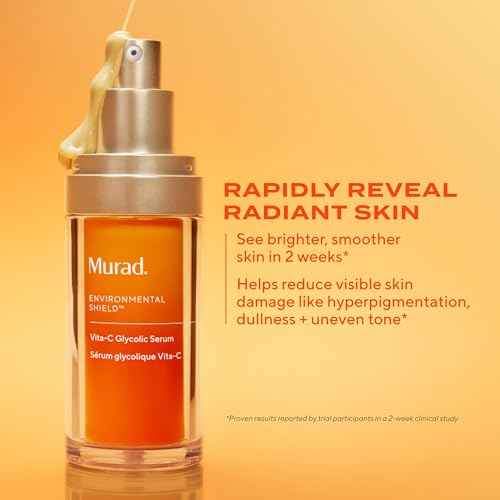 Murad Vita-C Glycolic Serum - Advanced Brightening Vitamin C and Glycolic Acid Face Serum for Improved Skin Tone and Texture - Gold-Stabilized Vitamin C for Enhanced Efficacy and Potency