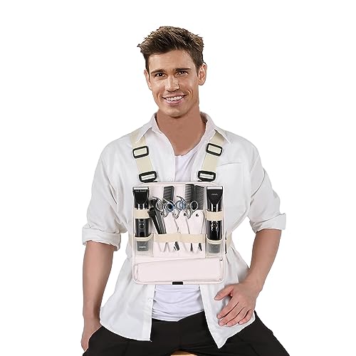 Leather Fashionable & Functional Chest Rig Bag for Barbers, Stylish Haircut Tools Storage Chest Bag for Barber