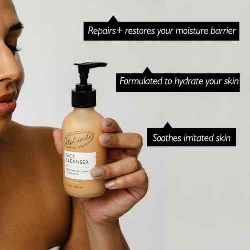 UPCIRCLE Cleansing Face Milk with Aloe Vera + Oat Powder 4.05oz - Cleansing, Repairing + Nourishing Skin - Vegan + Cruelty-Free