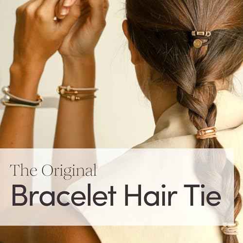 By Lilla Bracelet Hair Ties - Stretchy Hair Tie Bracelets - Decorative Handmade Jewelry for Women¡¯s Wrist and Ponytail