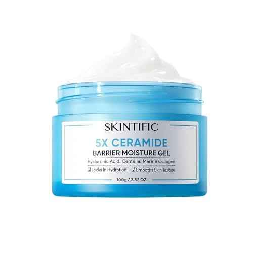 5X Ceramides Moisture Barrier Cream, Hydrating Skin Barrier Repair Face Moisturizer for All Skin Types with Hyaluronic Acid & Centella, Daily Moisturizer, Non-Comedogenic