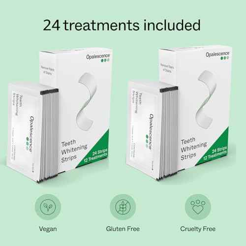 Opalescence Teeth Whitening Strips (24 Treatments) Hydrogen Peroxide Formula 10% ? Enamel Safe ? Comfortable Slip Free - Teeth Bleaching - Sensitivity Free - Plus Toothbrush- 6050-2T