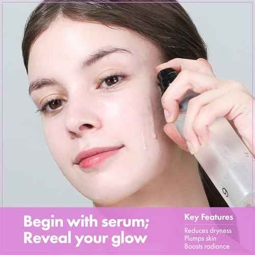 TOSOWOONG 9 Peptide Skin Booster Serum, Niacinamide & Hyaluronic Acid Skin Renewal Boosting Facial Essence for All Skin Types, Korean Skin Care, Paraben Free, 150ml, 5.07 fl.oz.