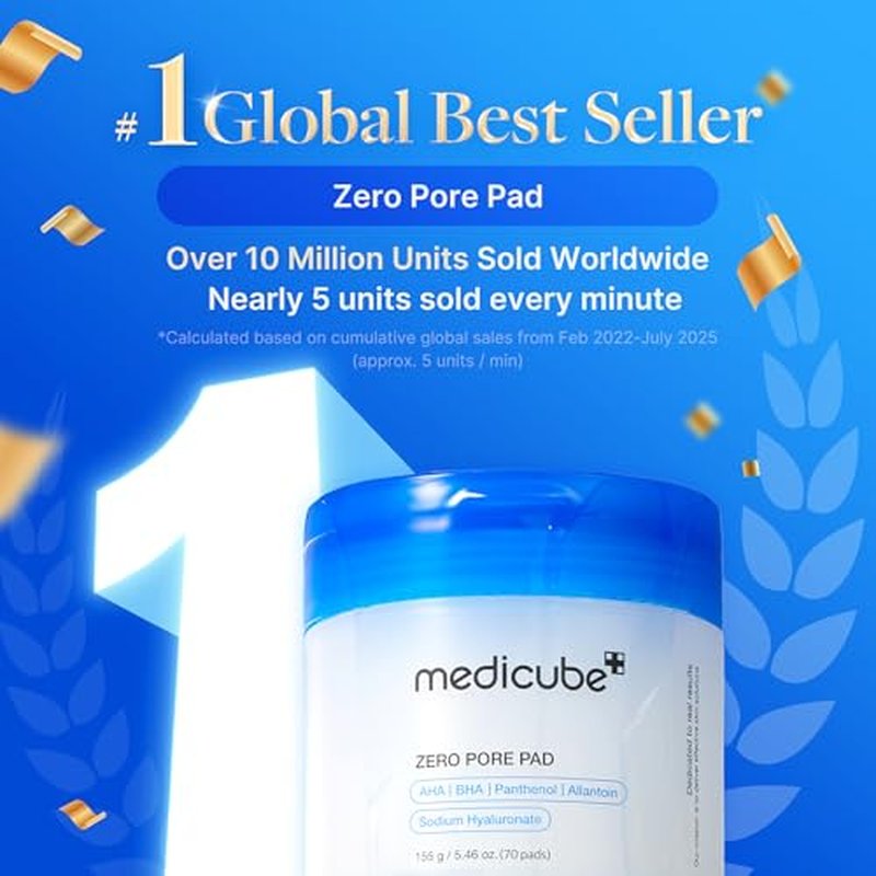 Medicube Korean Viral Duo - Glass Glow Skin Set with Zero Pore Pads & Collagen Mask | Perfect Gift for Women
