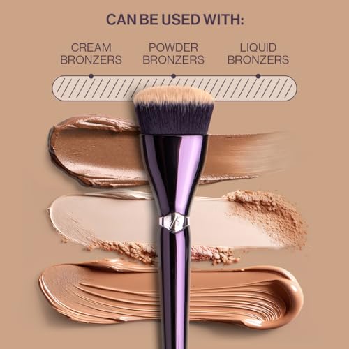 Anisa Beauty Buffing Bronzer Brush - Premium, Ultra-Soft Synthetic Fibers for Smooth, Flawless Bronzer Application - Ideal for Powder, Cream, and Liquid Formulas - Cruelty-Free, Vegan Makeup Brush