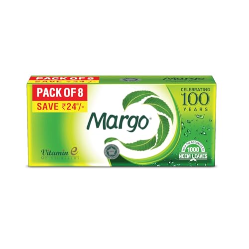 MCSYPOAL Margo Original Neem Soap, With Goodness of 1000 Neem Leaves - 125gm Pack of 8