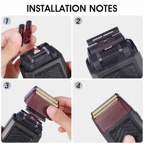 Professional 5 Star Series Finale Shaver Shaper Replacement Foil and Cutter Bar Assembly Compatible with Shaver Model 7031-100, 7043-100 Super Close Super Close Shaving Replacement Heads