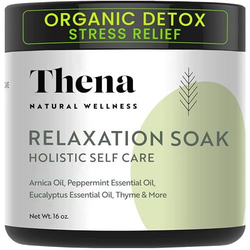 Organic Relaxation Bath Therapy Relaxing Eucalyptus Peppermint Arnica Oil, for Stress Relief Muscle Recovery Detox, Best Self Care Relaxing Gifts for Women Men