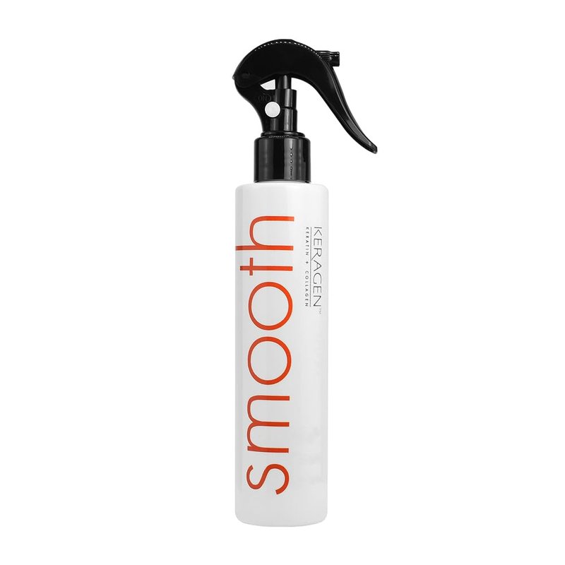 KERAGEN Heat Protectant Spray for Hair, 8 Oz – Thermal Styling for All Hair – Shiny, Frizz-Free Finish – Keratin, Collagen