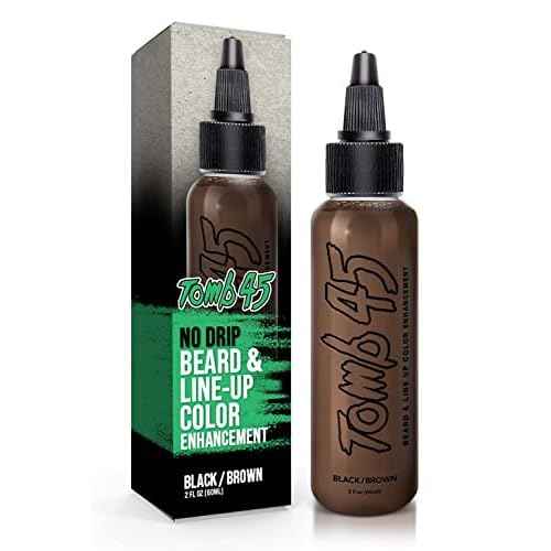Tomb 45 NODRIP Enhancement Color | Hair Enhancer For Beard & Lineup | Water Resistant Hairline Filler Spray | Barber Beard Liner For Thicker & Fuller Hairstyling | Men¡¯s Grooming Products