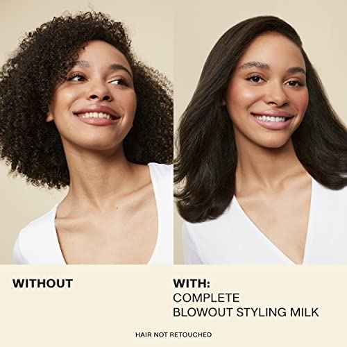JVN Complete Blowout Styling Milk, 0.84 Fl Oz, Travel Size, Frizz Fighting, Heat Activated Style Extending Hair Cream and Heat Protectant, Hair Care for Women and Men, Silicone Free