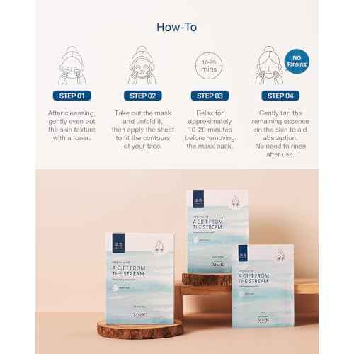 Korean beauty face sheet mask(10 pack) Only EWG green level ingredients Non-GMO Cruelty free No Artificial Fragrance Intense Hydration Panthenol Sodium Hyaluronate 25ml(0.85 Fl Oz) MACKBEAUTY