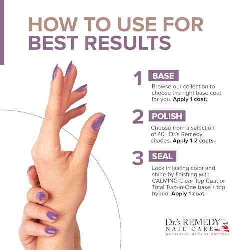 Dr¡¯s Remedy Enriched Nail Polish: Non Toxic, All Natural, and Organic - Doctor Formulated: Strengthens, Restores, Heals, and Protects '24-Free' - PLUCKY Plum