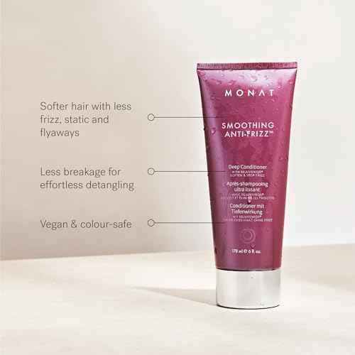 MONAT Smoothing Deep Conditioner with Rejuveniqe¢ç - Anti-Frizz, Long-Lasting Frizz Control for Damaged Hair - Net Wt. 178 ml / 6 fl. oz