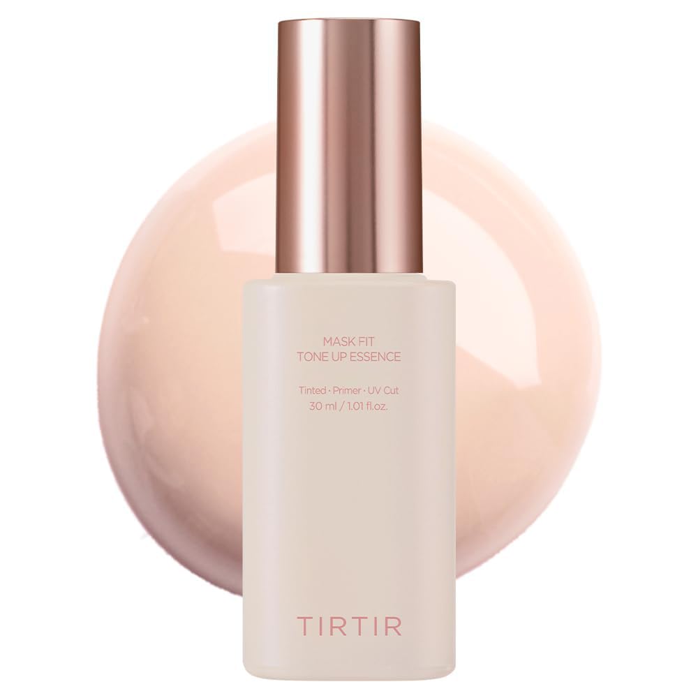 TIRTIR Mask Fit Tone Up Essence - Tinted Moisturizer for Glass Skin Look | Lightweight, Deep Hydration, 1.01 fl. oz. (Beige)