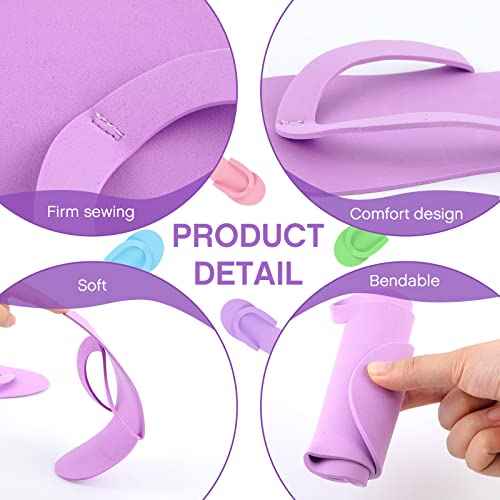 Geyoga 240 Pairs Disposable Pedicure Slippers Foam Disposable Spa Flip Flops Pedicure Shoes for Women Salon Nail Spa (Multi Color)