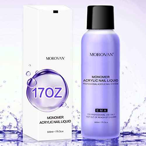 Morovan Monomer Acrylic Nail Liquid Professional Liquid Monomer Nail System For Acrylic Nail Extension Carving MMA-Free Non-Yellowing Formula