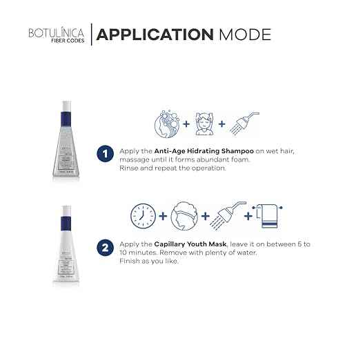 Ybera Paris Botulinum Capillary Home Care Duo Shampoo 8.4 Oz & Force Mask 8.8 Oz | Removes Volume & Rough Ends | Stimulates Keratin Production | Grape Scent | All Hair Types