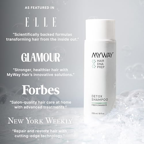 My Way Hair DNA Detox Shampoo ? Deep Clarifying Formula for Product Buildup, Scalp Health Balance, and Damage Repair ? Paraben, Phthalate, Sulfate, and Cruelty-Free Hair Care (8 oz)