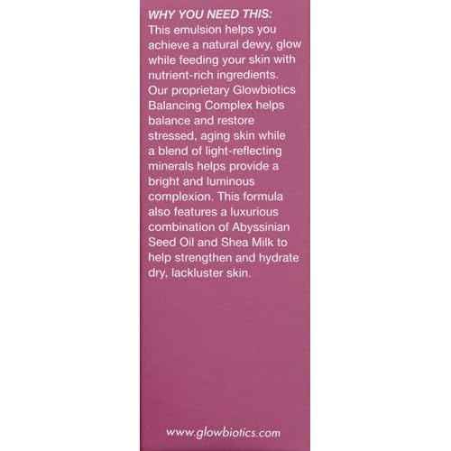 Glowbiotics Probiotic HydraGlow Illuminating Serum Pink: Hydrating Dew Drops for Radiant Skin, Illuminating Glow Enhancer with Hyaluronic Acid and Probiotics, 1 Fl Oz