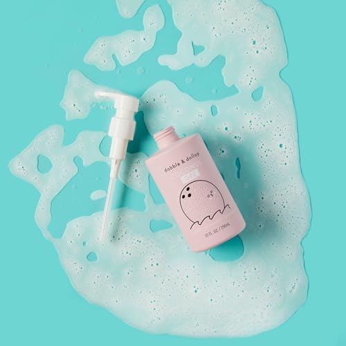 Dabble & Dollop Beachy Bundle, Natural Bubble Bath, Body Wash, Shampoo for Kids, Paraben & Sulfate Free, Vegan, Gluten-Free, Tear-Free, Honeydew Melon, Vanilla & Coconut (Set of 3)