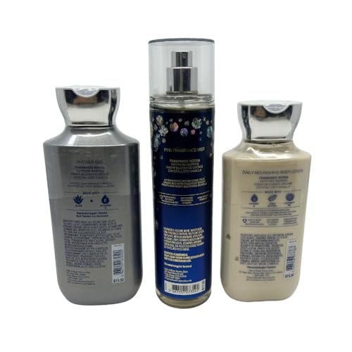 Bath & Body Works DREAM BRIGHT 3-piece Gift Set with a Blue Bow for Holidays & Gifts - Shower Gel, Mist & Body Lotion