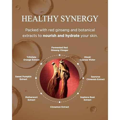 Bonyongo Red Ginseng Vinegar Essence? Revitalizing & Intensive Nourishing for All Skin Types - Hydrated and Glowing Skin with Fermented Red Ginseng - Korean Skincare, 1.5 fl.oz.
