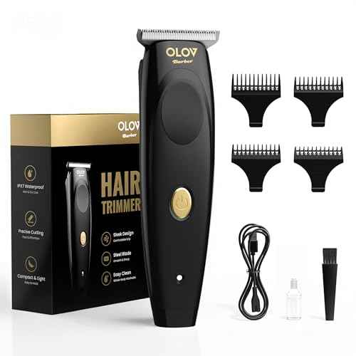 Hair Trimmer for Men, Cordless T-Blade Beard Trimmer, Professional Rechargeable Hair Clippers for Hair Cutting & Grooming