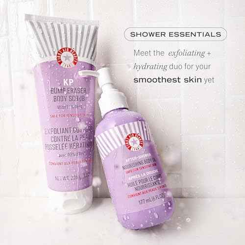 First Aid Beauty - After-Shower Nourishing Body Oil, Hydrates Skin & Locks In Moisture with Skin-Loving Lipids Jojoba Seed and Grapeseed Oil, Safe for Sensitive Skin, 6 oz