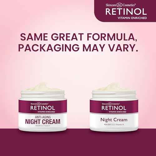 Retinol LIVAURA Skincare LdeL Cosmetics Night Cream Vitamins A + C + E Works While You Sleep to Reduce Fine Lines And Other Signs of Aging 1.7 Oz.