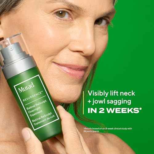 Murad Retinal ReSculpt Overnight Treatment - Advanced Face and Neck Serum with Encapsulated Retinal, Kangaroo Paw, Olive, & Oat Smooths Deep Wrinkles and Crepey Skin, & Lifts Sagging Skin