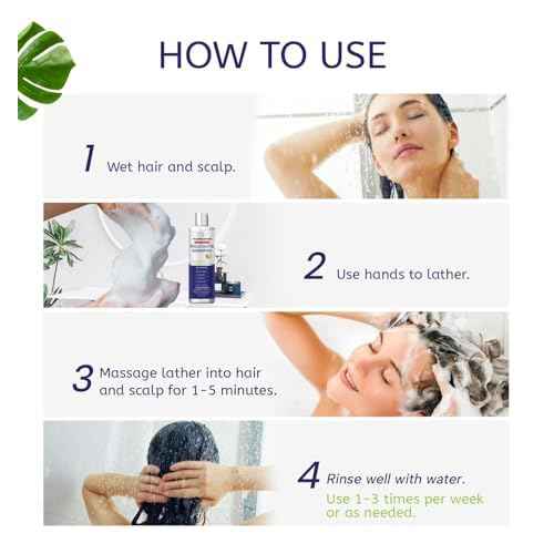 Anti-Fungal Shampoo for Folliculitis, Seborrheic Dermatitis, Scalp Psoriasis - Relieves Itchy & Dry Scalp