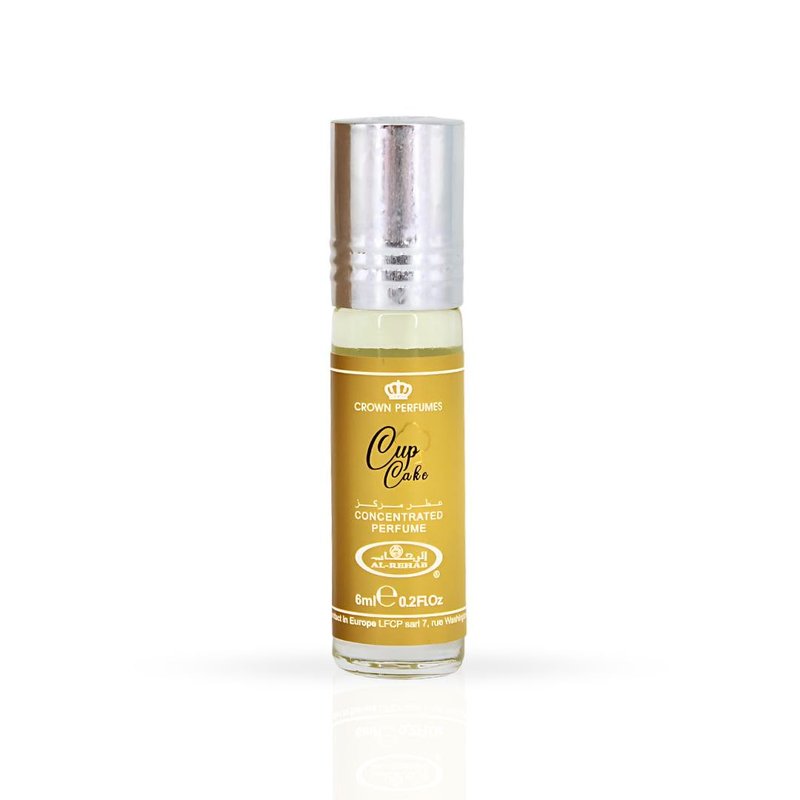 Al-Rehab Cupcake Arabian Perfume Oils for Women 6ML (0.2 OZ) Fragrance Oil with Citrus, Creamy Vanilla & Amber - Long-Lasting Concentrated Perfume Oil with a Cozy, Sweet, and Premium Fragrance