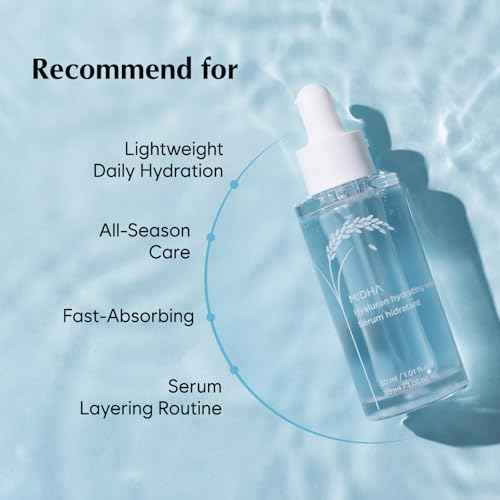 MIDHA Hyaluron Hydrating Serum, Deep & instant moisturizing, 8 layer hyaluronic acid contained, quick hydrating serum, vegan