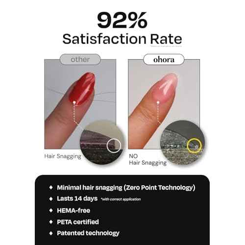 ohora Semi Cured Gel Pedi Strips (P Silky) - Works with Any Nail Lamps, Salon-Quality, Long Lasting, Easy to Apply & Remove - Includes 2 Prep Pads, Nail File & Wooden Stick
