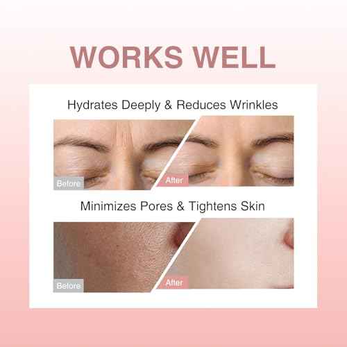 Bio-Collagen Face Mask, Real Deep Collagen Overnight Mask, Hydrating Collagen Face Mask, Facial Sheet Masks for Skincare, Pore Minimizing, Firming, Elasticity Improvement, and Moisturizing.