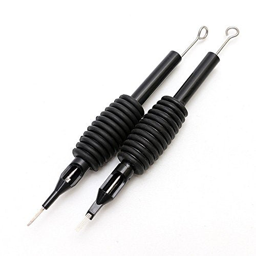 50PCS Disposable Sterilized Conjoined Tattoo Needles and Tubes Grip 5RL(19mm)