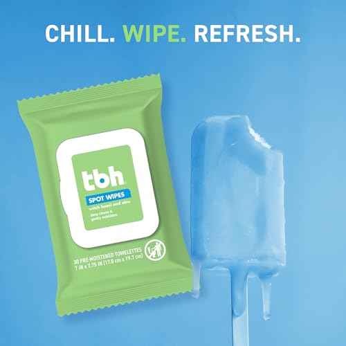 TBH Kids Spot Face Cleansing Wipes ? Gentle Daily Skincare for Preteens & Teens with Oily, Dry & Sensitive Skin ? Salicylic Acid & Witch Hazel ? Paraben-Free & Dermatologist-Approved ? 30ct (2 pack)