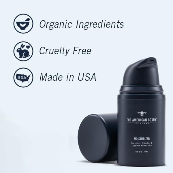 Skiennix Men's Face Moisturizer - Hydrating Cream for Dry Skin, Soothes Irritation & Razor Burn, Anti-Aging, Quick Absorbing