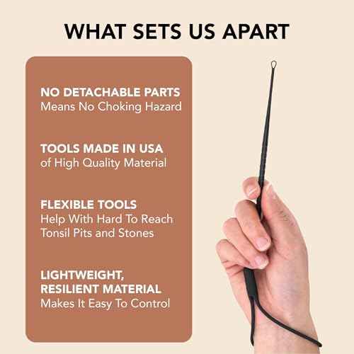 Tonsil Tech Tonsil Stone Remover Tool - Tonsil Stones Removal Kit - Made in USA