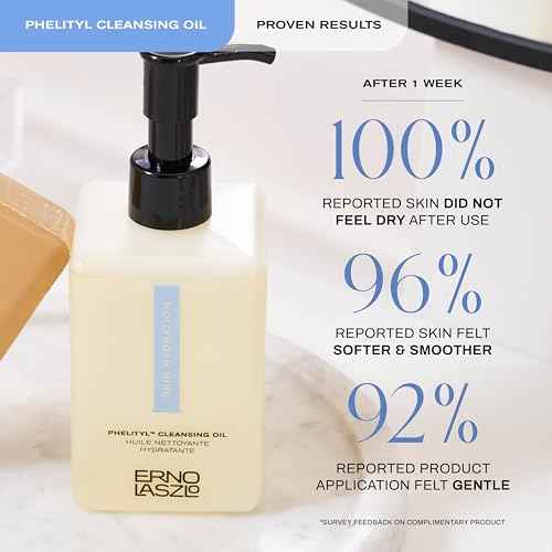 Erno Laszlo Hydra-Therapy Phelityl Cleansing Oil, Gentle Facial Oil Dissolves Impurities, Oil Cleanser for Face, Deeply Hydrates Complexion, 6.4 Fl Oz