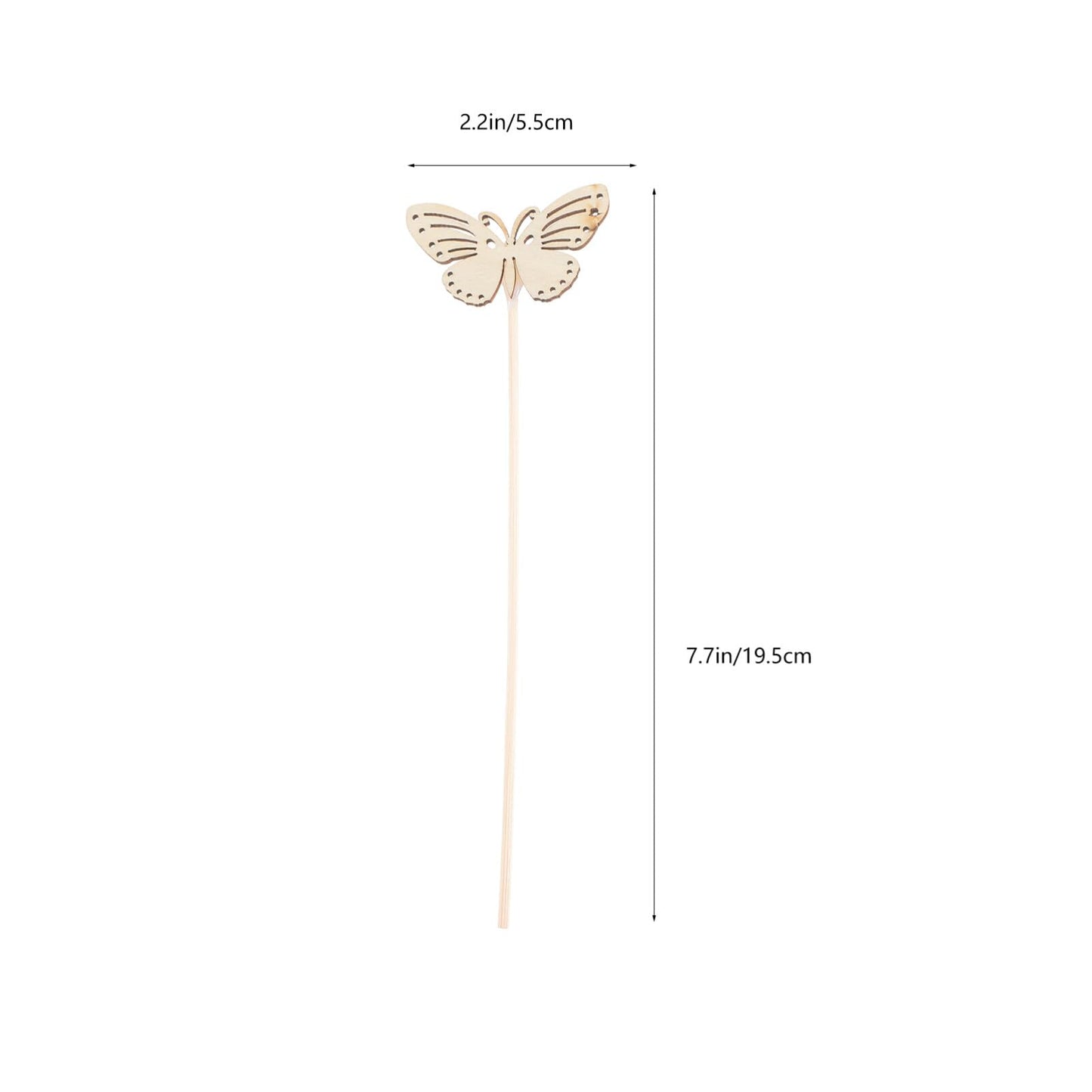 Uonlytech 10Pcs Butterfly Reed Diffuser Sticks Aromatherapy Decorative Rattan Wood Essential Oil Diffuser Refill for Home Office Spa Bathroom