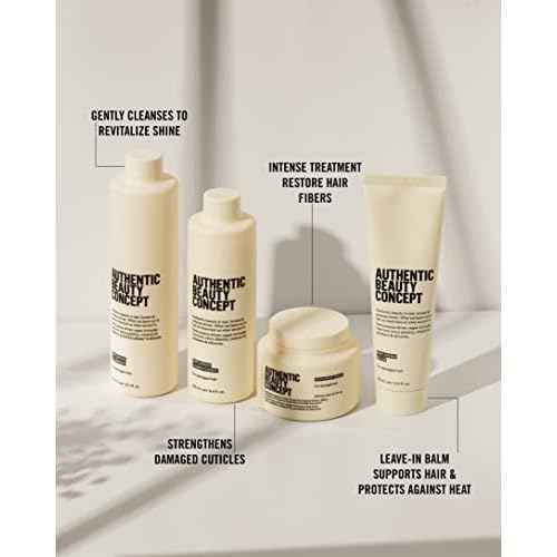 Authentic Beauty Concept Replenish Cleanser | Shampoo | Damaged Hair | Nourishes & Strengthens Hair | Vegan & Cruelty-free | Sulfate-free